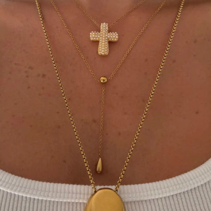 Luna Drop Lariat Necklace