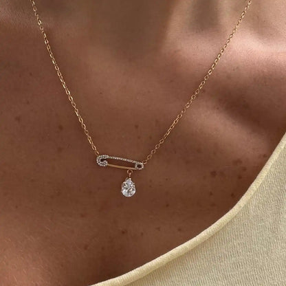 Shiny Pin Necklace