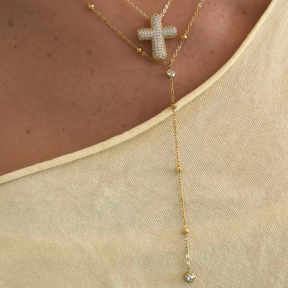 Raindrop Lariat Necklace