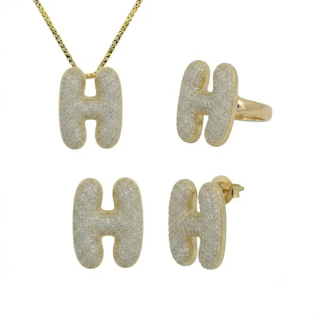Adore Me Earring, Ring & Necklace 3 Piece Bundle