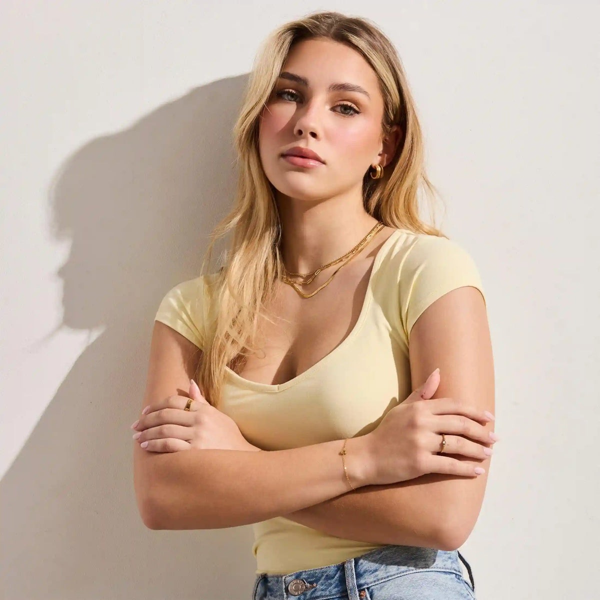 Triple Layer Chain Necklace Set