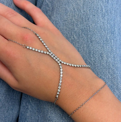 Frosted Tennis Hand Chain