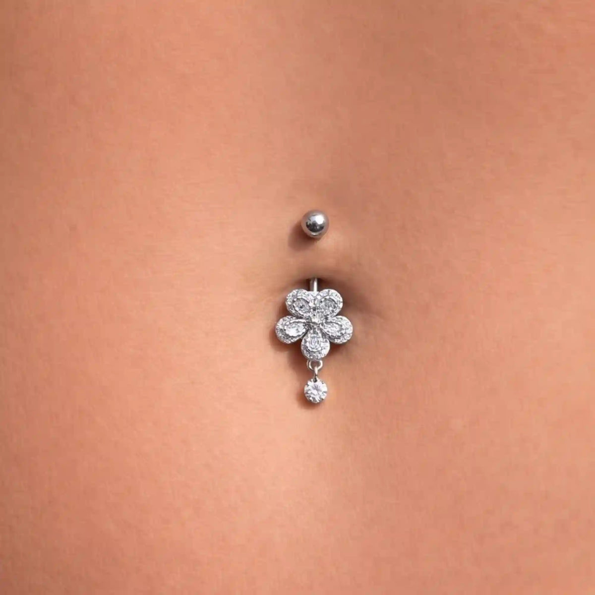 Flower Kiss Belly Ring
