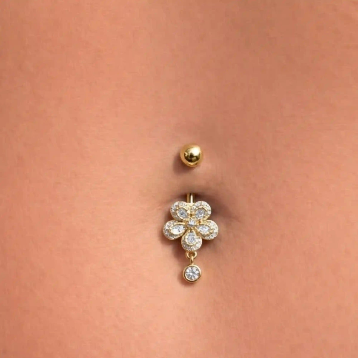Flower Kiss Belly Ring