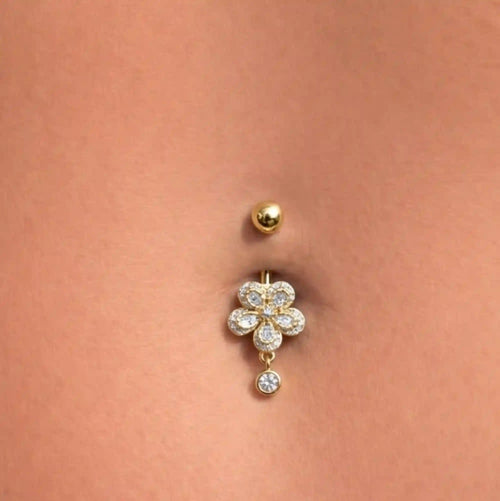 Flower Kiss Belly Ring