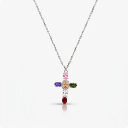 Heavenly Glow Cross Necklace