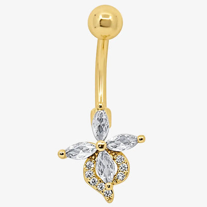 Petal Glow Belly Ring