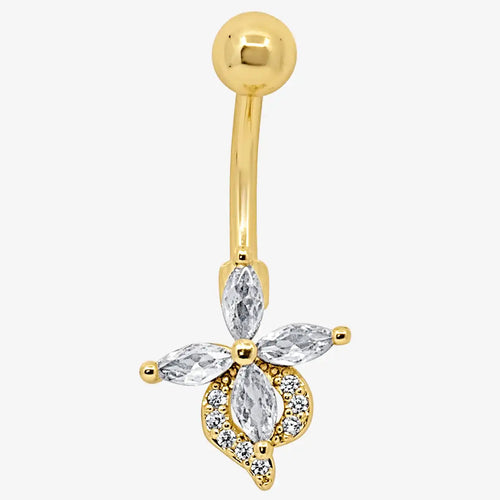 Petal Glow Belly Ring