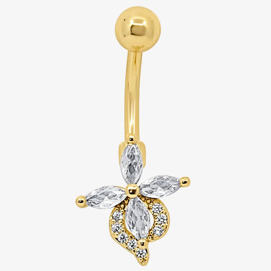 Petal Glow Belly Ring