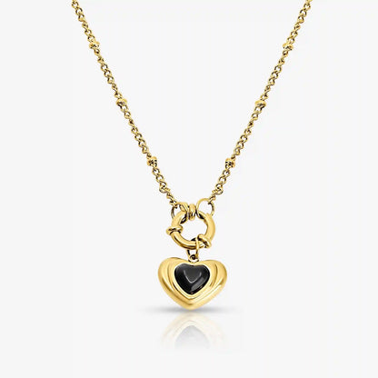 Midnight Heart Necklace