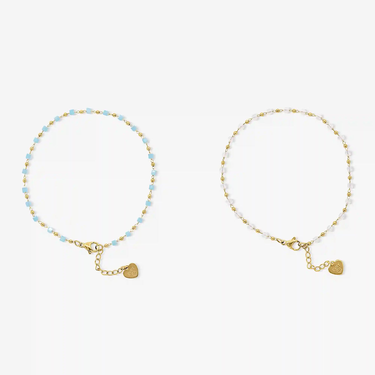 Ocean Breeze Anklet Bracelet 2 Piece Set