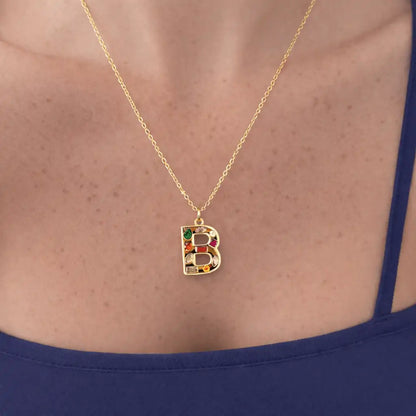 Bright Babe Initial Necklace