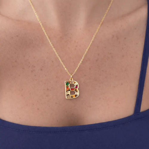 Bright Babe Initial Necklace