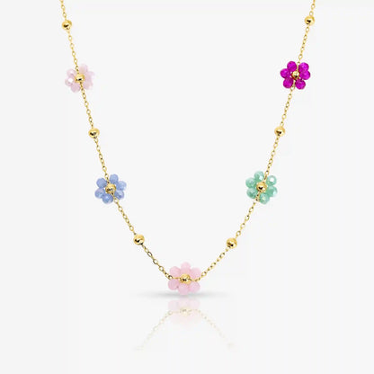 Daisy Pop Necklace & Bracelet 2 Piece Set