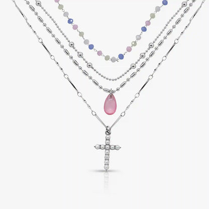 Beaded Blessing 4 Piece Necklace Set
