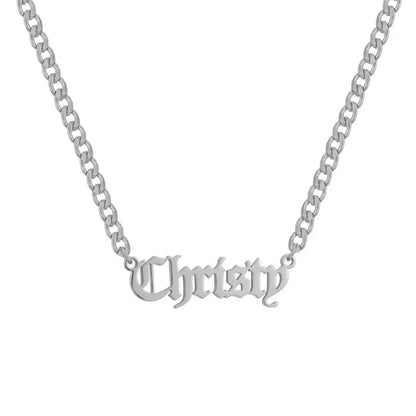 Custom/Personalized Nameplate Curb Necklace