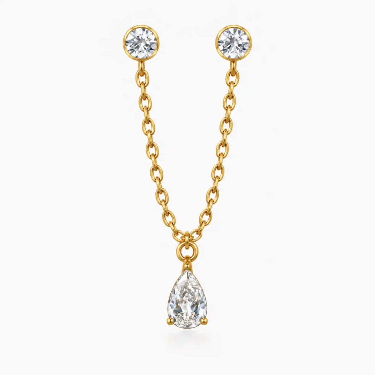 Glow Drop Stud Earring