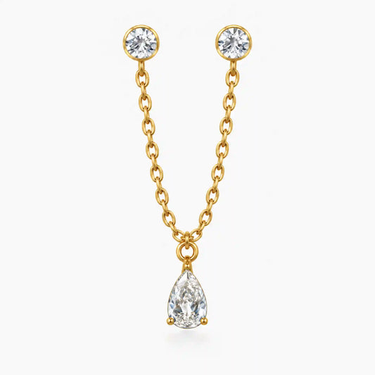 Glow Drop Stud Earring