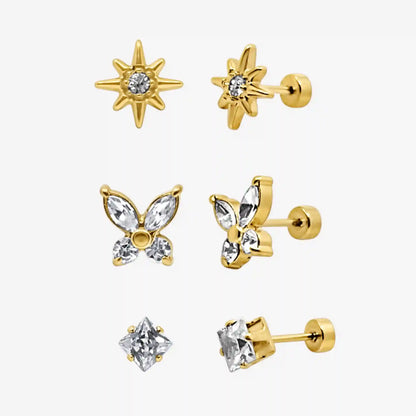 Flat Back Earrings Set Collection