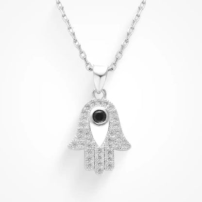 Eye Am Over It Hamsa Necklace