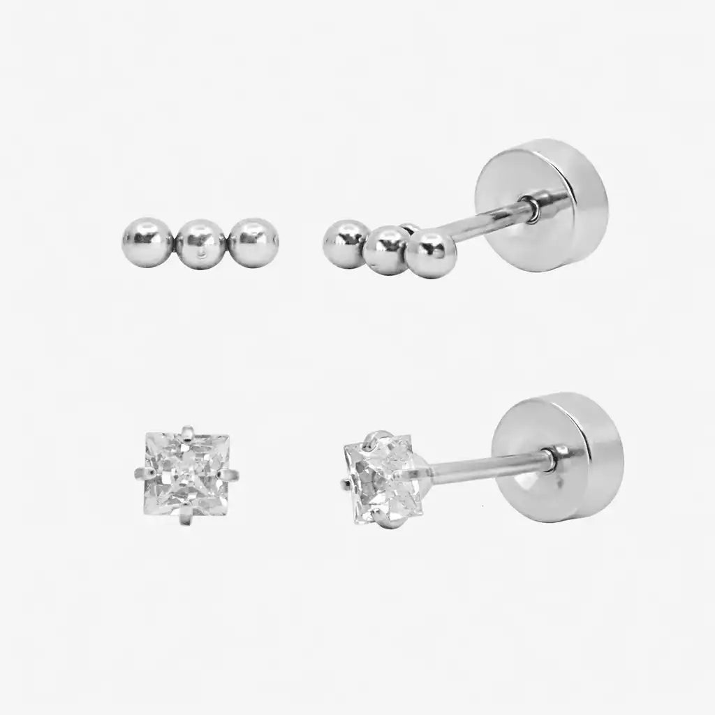 Flat Back Earrings Set Collection
