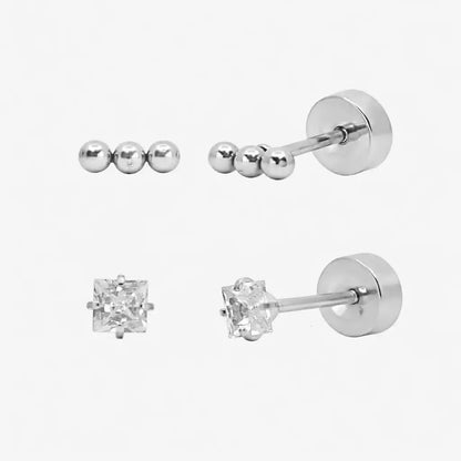 Flat Back Earrings Set Collection