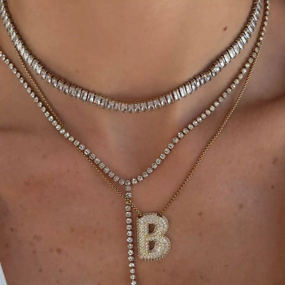 Frost Beam Tennis Choker Necklace