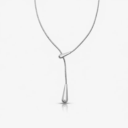 Golden Drip Lariat Necklace