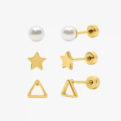 Flat Back Earrings Set Collection