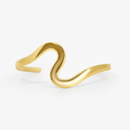 Icon Edge Arm Cuff Gold