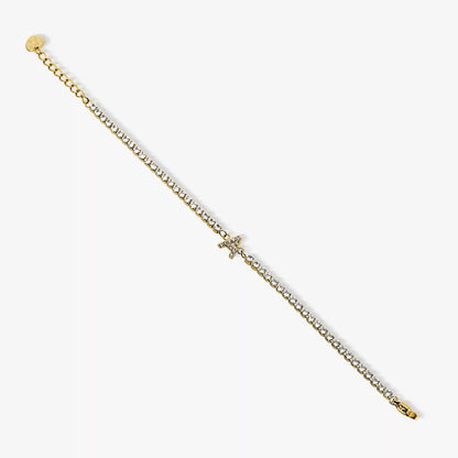 Icy Initial Tennis Bracelet