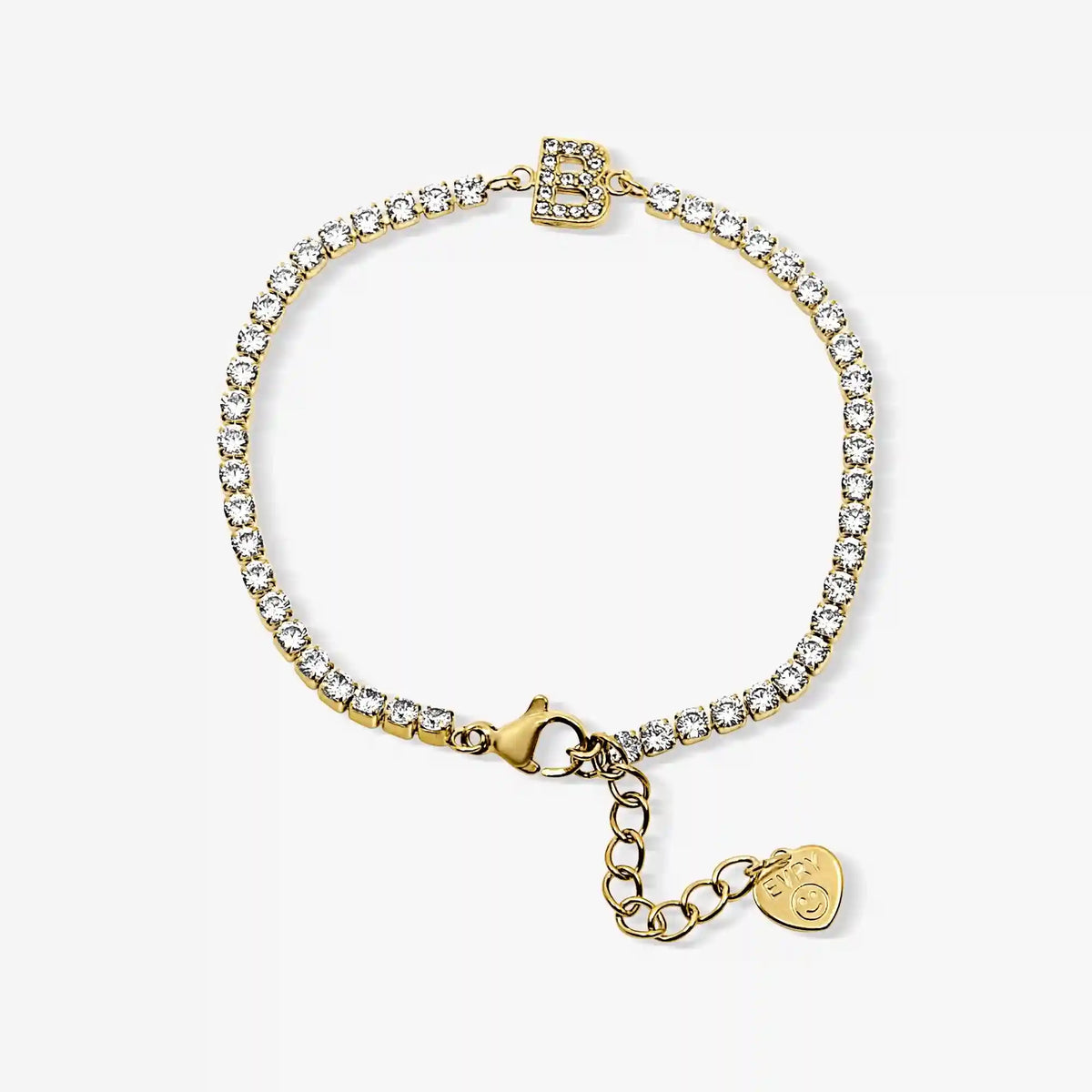 Icy Initial Tennis Bracelet