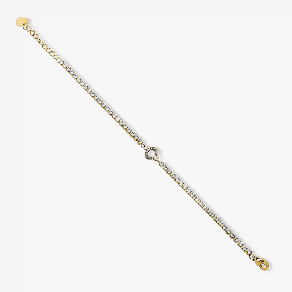 Icy Initial Tennis Bracelet