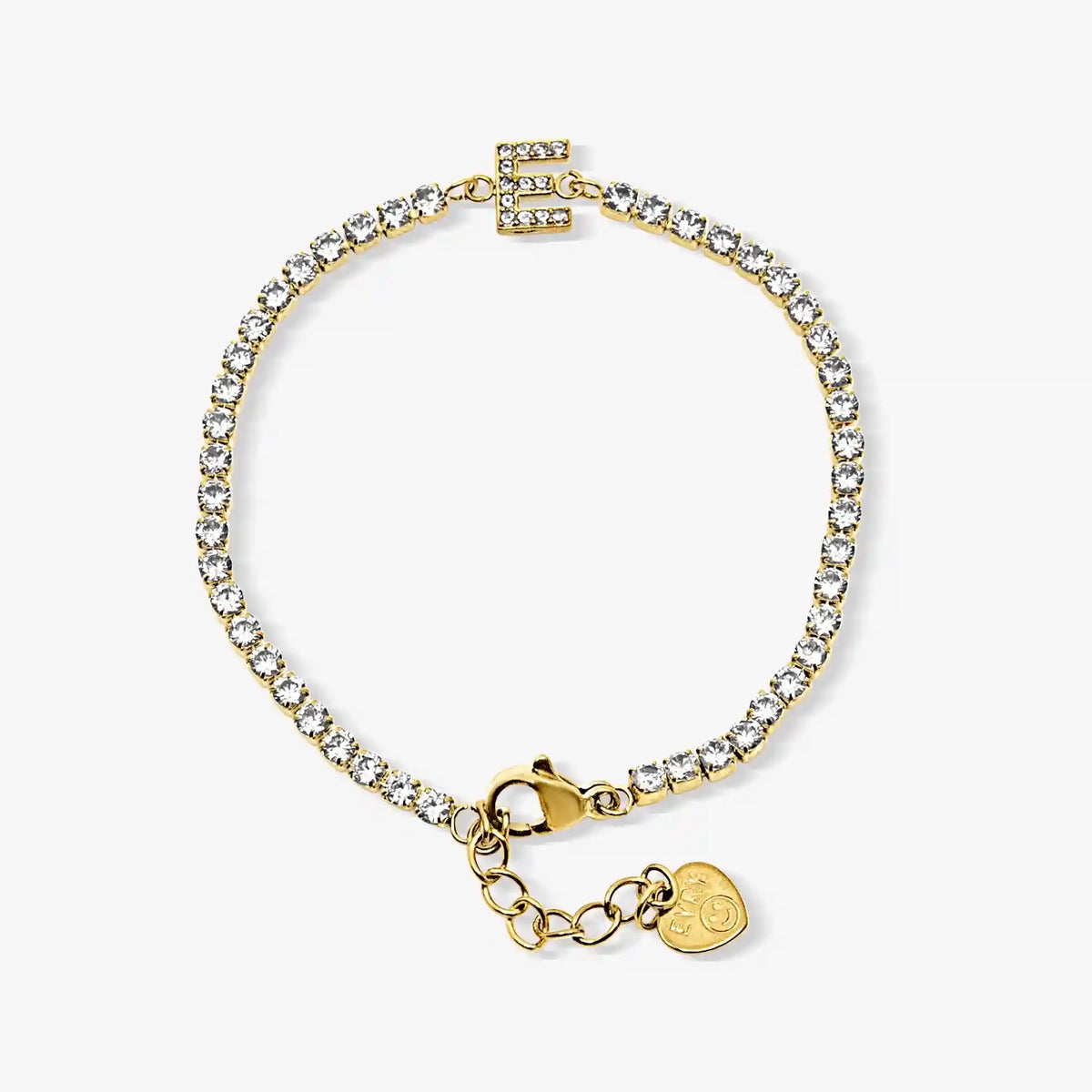 Icy Initial Tennis Bracelet