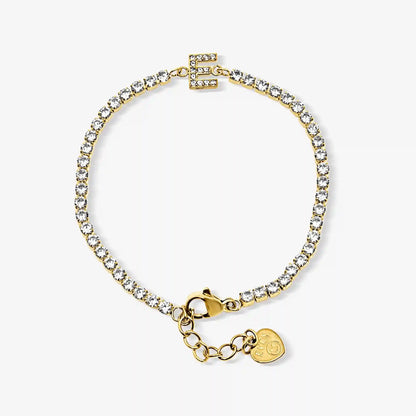 Icy Initial Tennis Bracelet