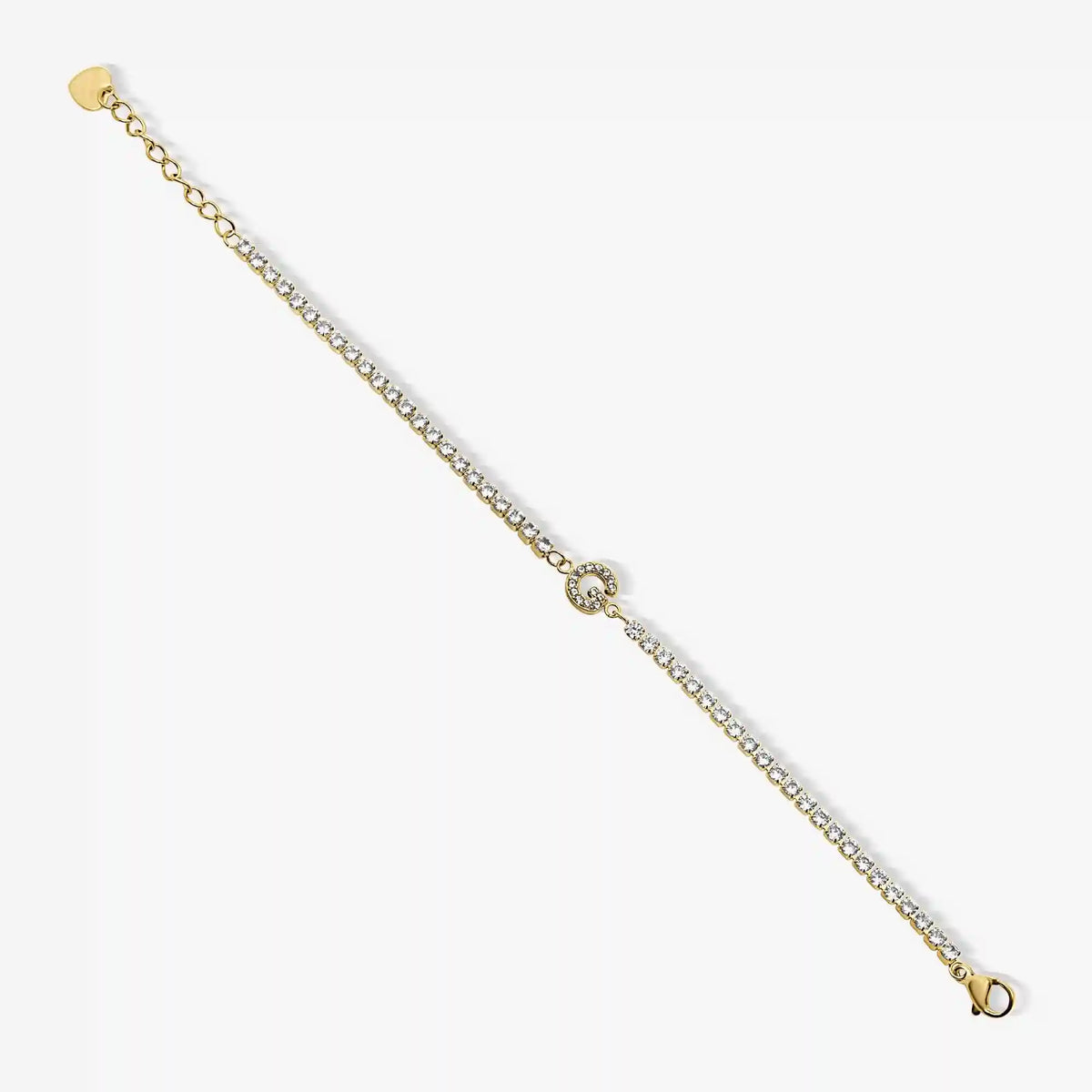 Icy Initial Tennis Bracelet