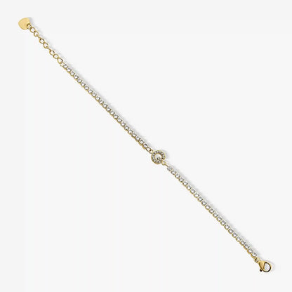 Icy Initial Tennis Bracelet