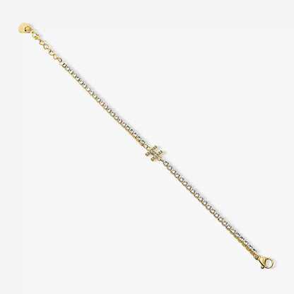 Icy Initial Tennis Bracelet