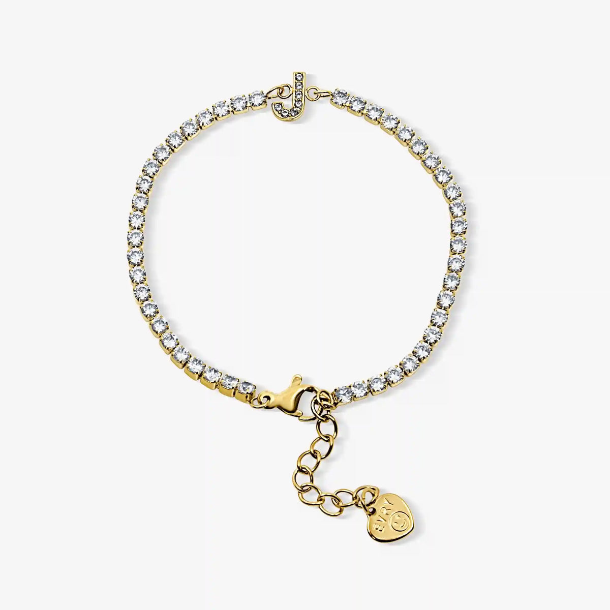 Icy Initial Tennis Bracelet