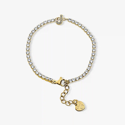 Icy Initial Tennis Bracelet
