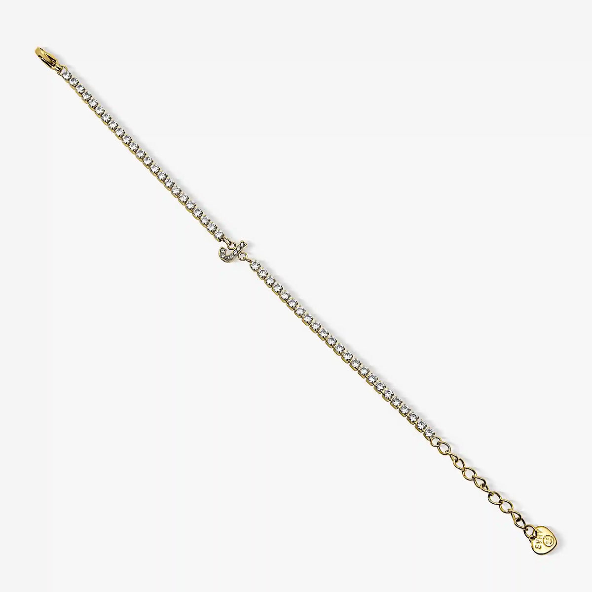 Icy Initial Tennis Bracelet