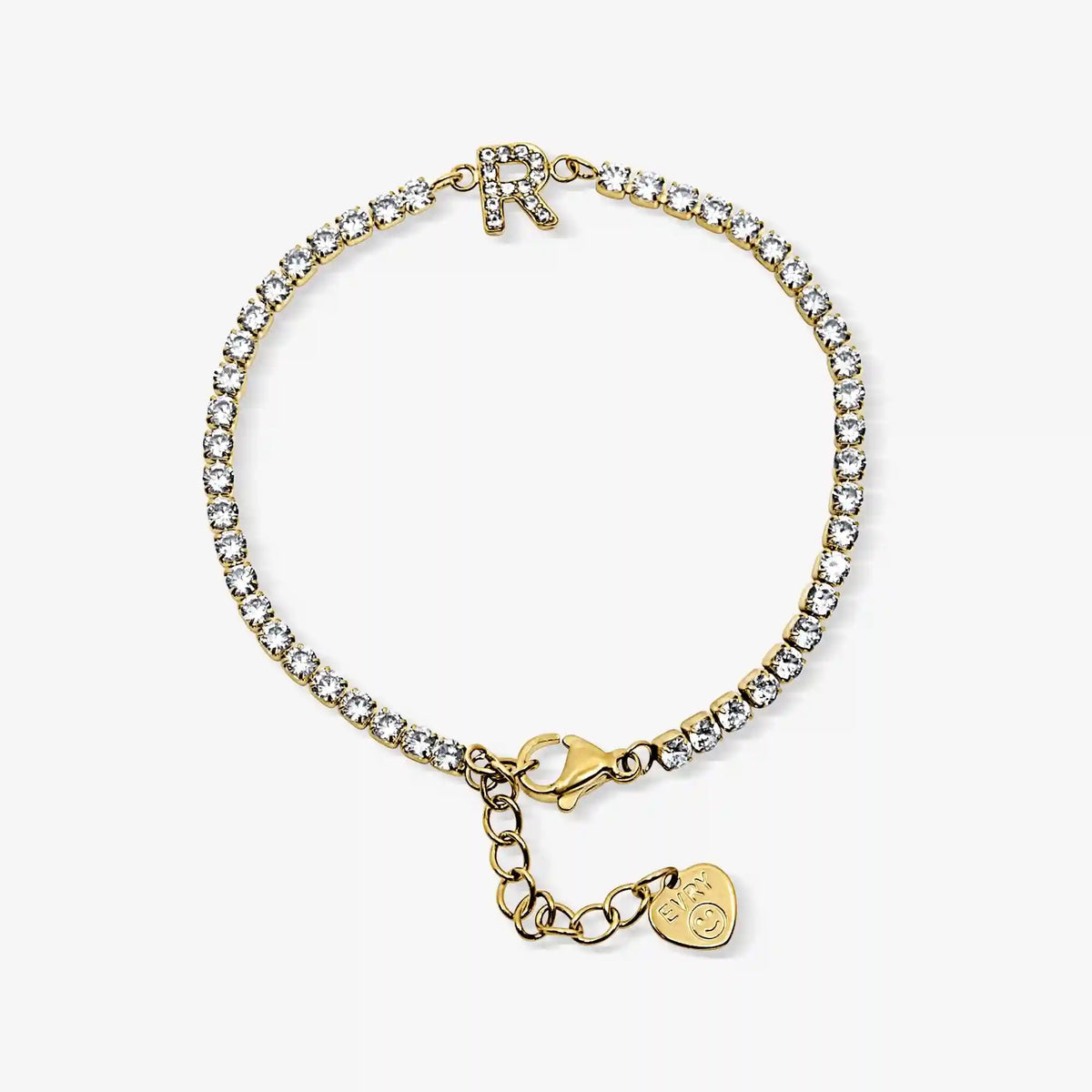 Icy Initial Tennis Bracelet