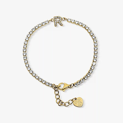 Icy Initial Tennis Bracelet