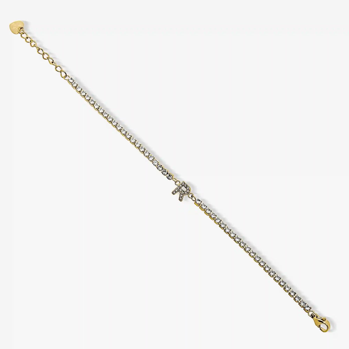 Icy Initial Tennis Bracelet