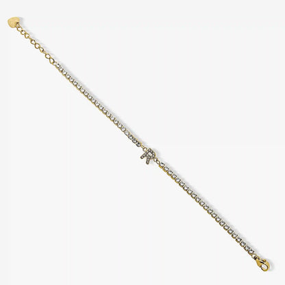 Icy Initial Tennis Bracelet