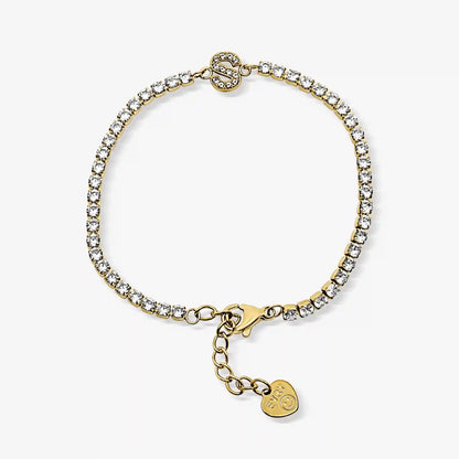 Icy Initial Tennis Bracelet