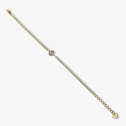 Icy Initial Tennis Bracelet