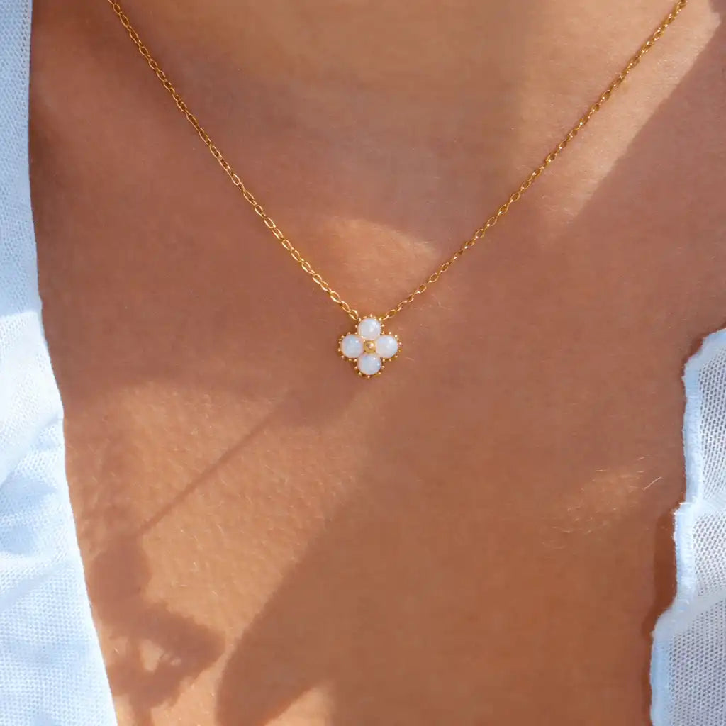 Opal Blossom Necklace