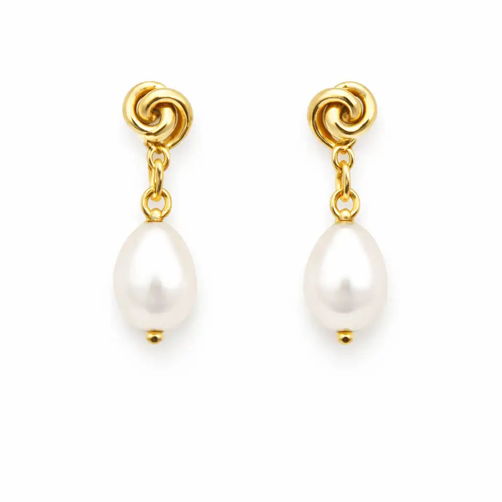 Pearl & Swirl Earrings