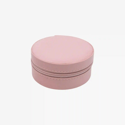 Mini Round Travel Jewelry Case